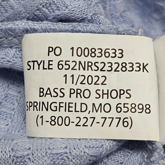 Natural Reflections Blue Waffle Knit V-Neck Top Size Medium EUC - Picture 6 of 11